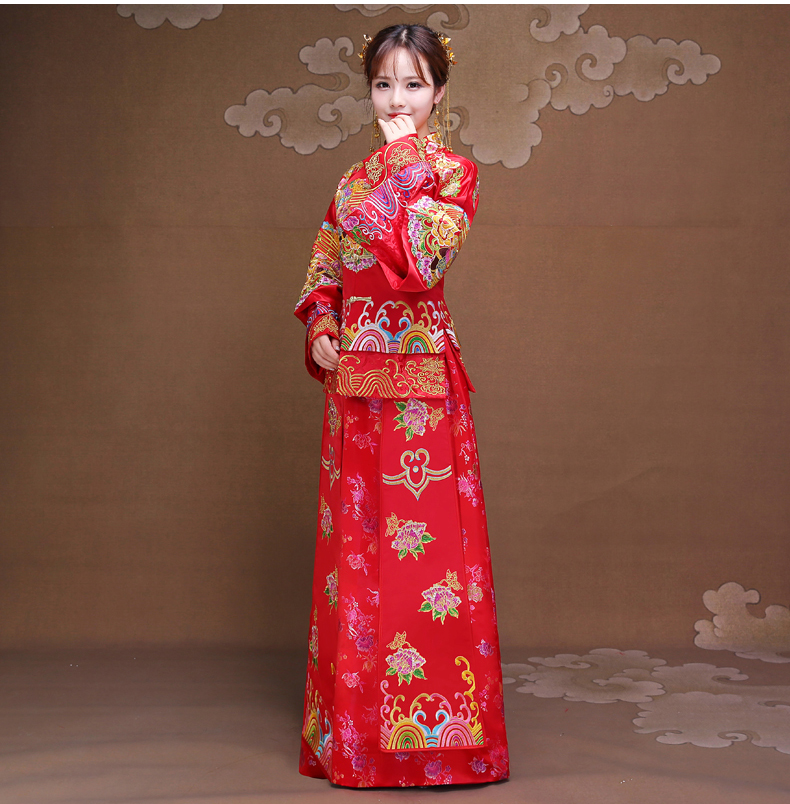 雙喜秀禾服，時(shí)尚復(fù)古新娘中式禮服