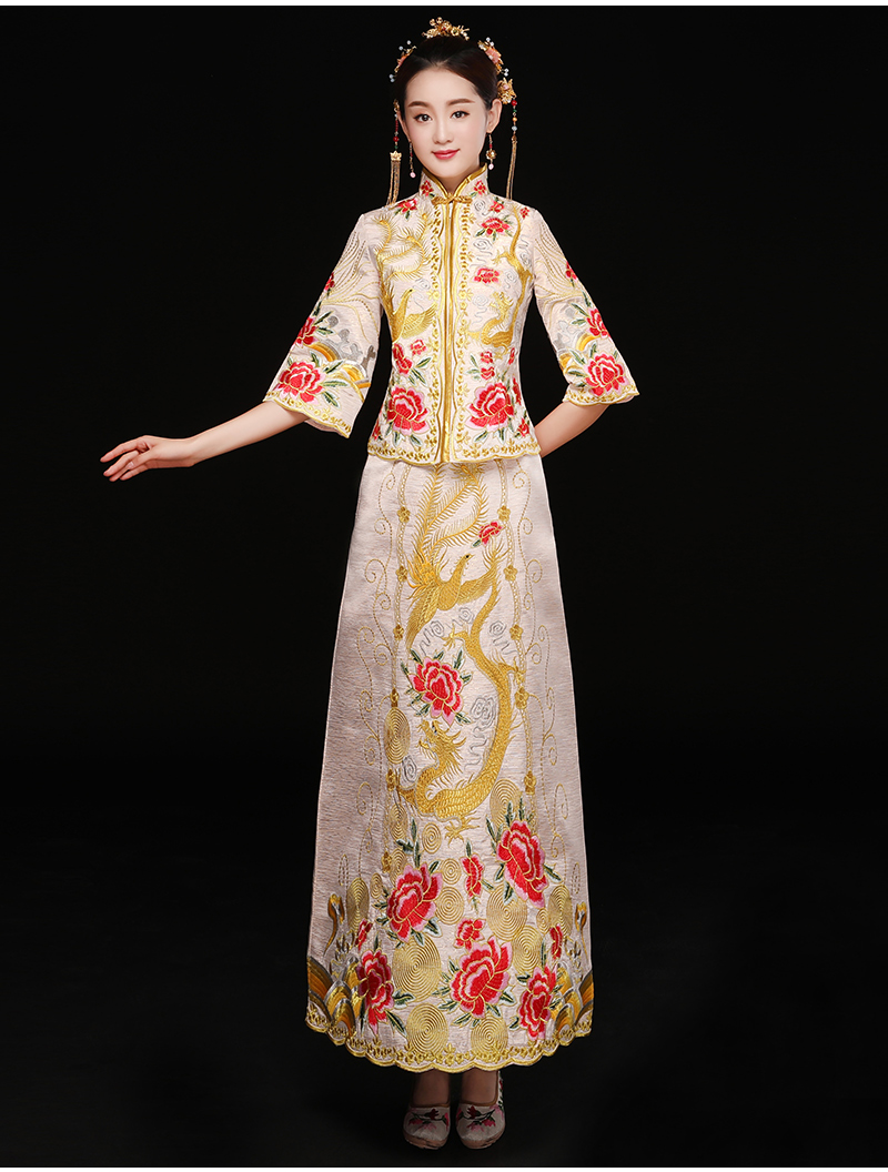 中式秀禾禮服，復古潮流新娘禮服