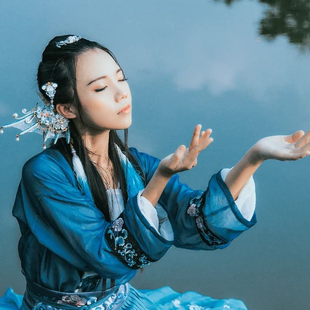 人魚傳說妖艷頭像，唯美古風(fēng)女子頭像