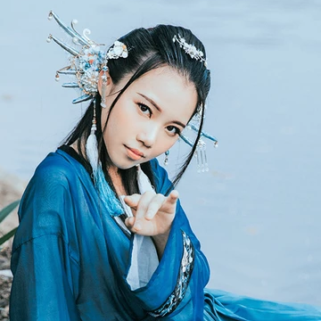 人魚傳說妖艷頭像，唯美古風(fēng)女子頭像