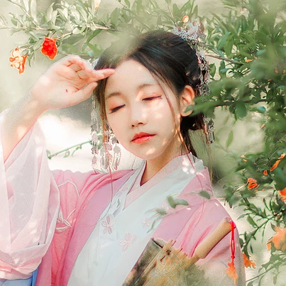 帶傘唯美可愛頭像，唯美古風(fēng)女子真人頭像