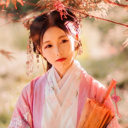 帶傘唯美可愛頭像，唯美古風(fēng)女子真人頭像