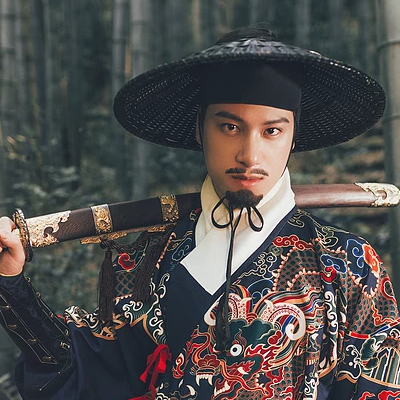 霸氣錦衣行帶刀頭像，唯美古風(fēng)男生真人頭像