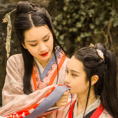 親密無間漢服古風(fēng)頭像，唯美古風(fēng)閨蜜頭像