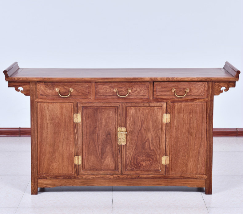 紅實(shí)木中式斗柜，仿古玄關(guān)中式柜子