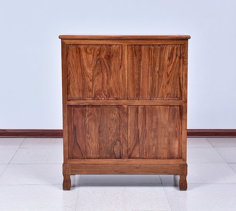 古典雕花五斗柜，仿古花梨木中式柜子