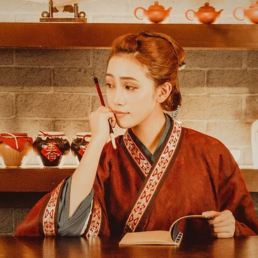 畫情唯美頭像，唯美古風女子真人頭像