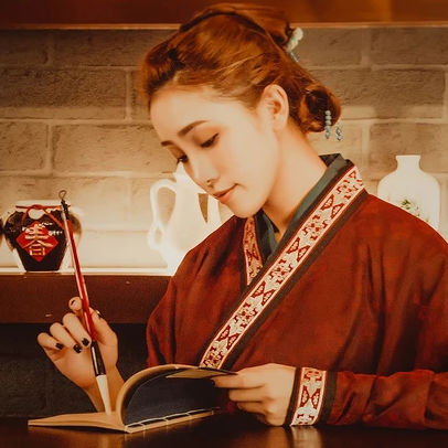 畫情唯美頭像，唯美古風女子真人頭像