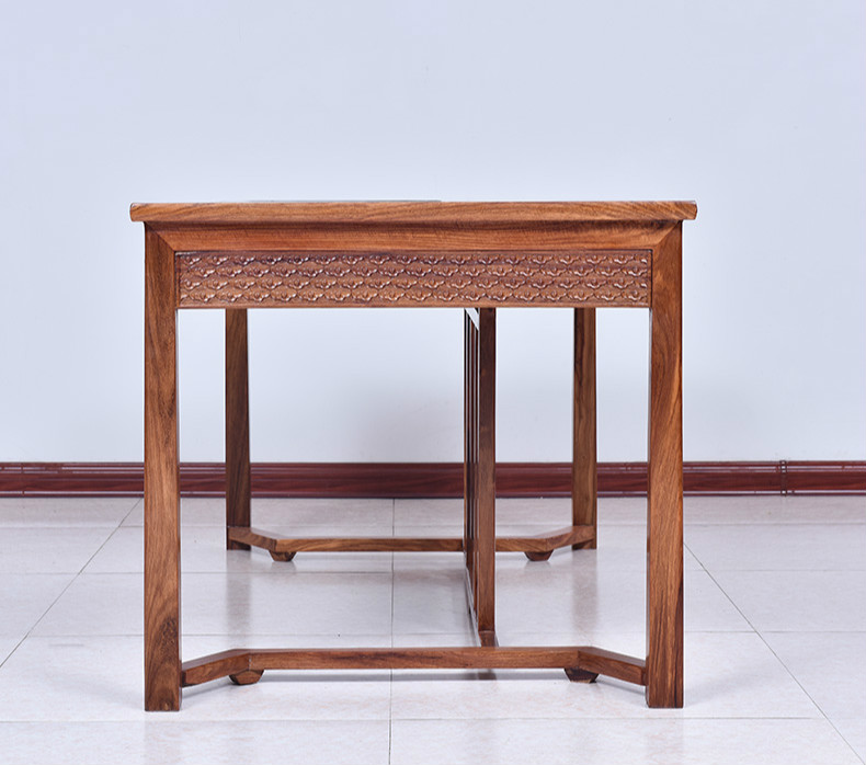 紅實(shí)木茶桌，新中式仿古茶桌