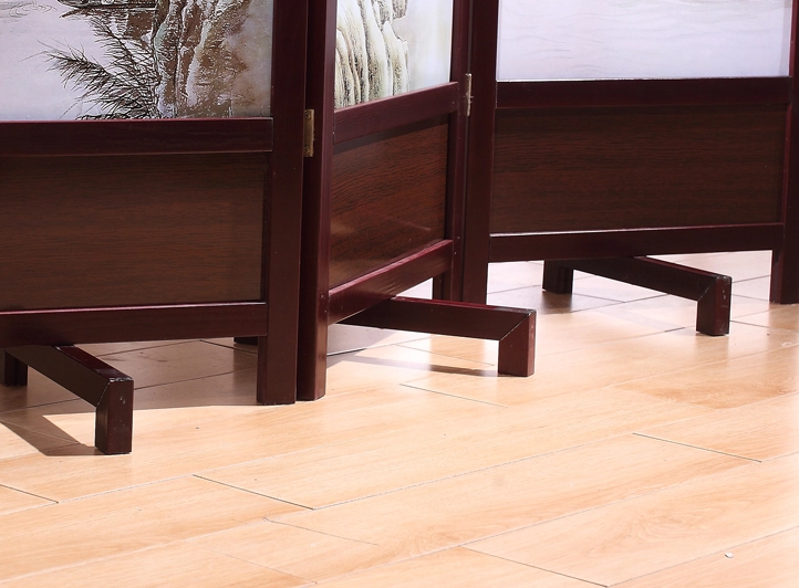 家佳樂文學實木古典屏風隔斷，山水畫中式屏風