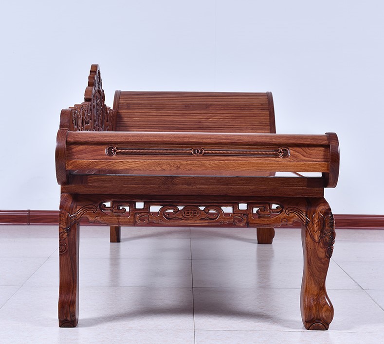 中式花梨木羅漢床，實(shí)木中式床貴妃榻