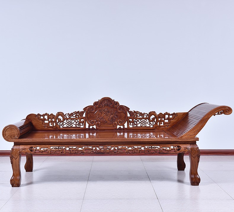 中式花梨木羅漢床，實(shí)木中式床貴妃榻