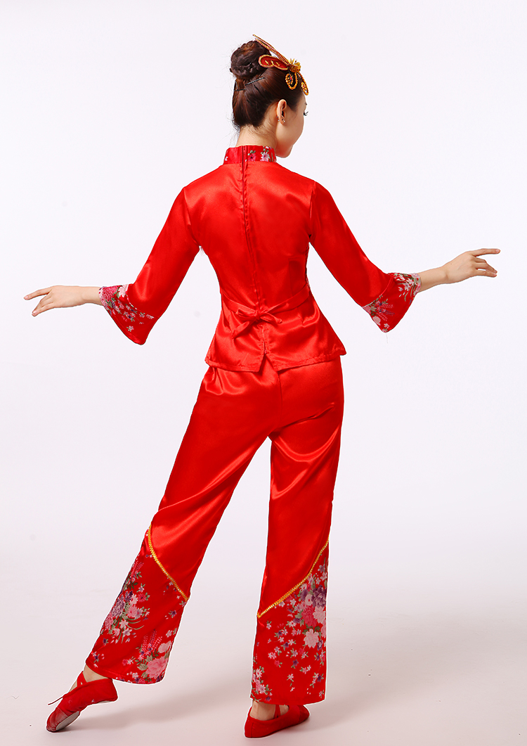 東北秧歌服裝民族腰鼓表演服，少數(shù)民族服裝