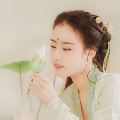 小清新漢服少女頭像，唯美古風(fēng)真人頭像