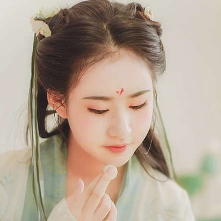 小清新漢服少女頭像，唯美古風(fēng)真人頭像