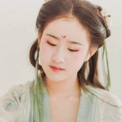 小清新漢服少女頭像，唯美古風(fēng)真人頭像