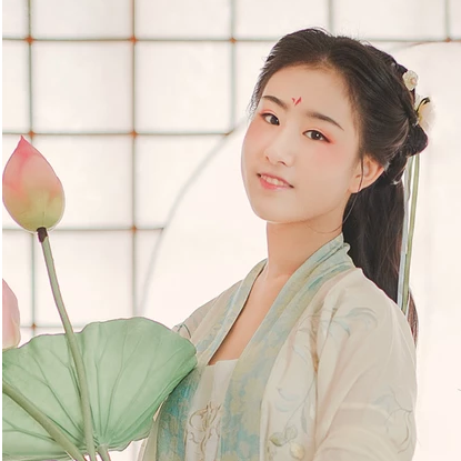 小清新漢服少女頭像，唯美古風(fēng)真人頭像