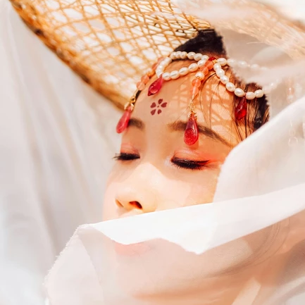 浮世年華少女頭像，唯美古風(fēng)真人頭像