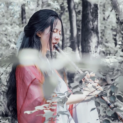 冰雪柔情少女頭像，唯美古風真人頭像