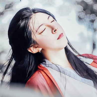 冰雪柔情少女頭像，唯美古風真人頭像