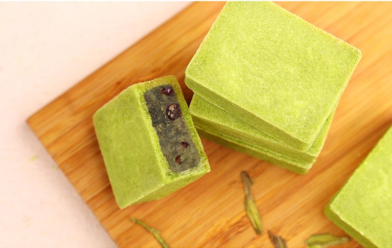 杭州特產(chǎn)美食糕點(diǎn)，特色手工抹茶點(diǎn)心龍井酥
