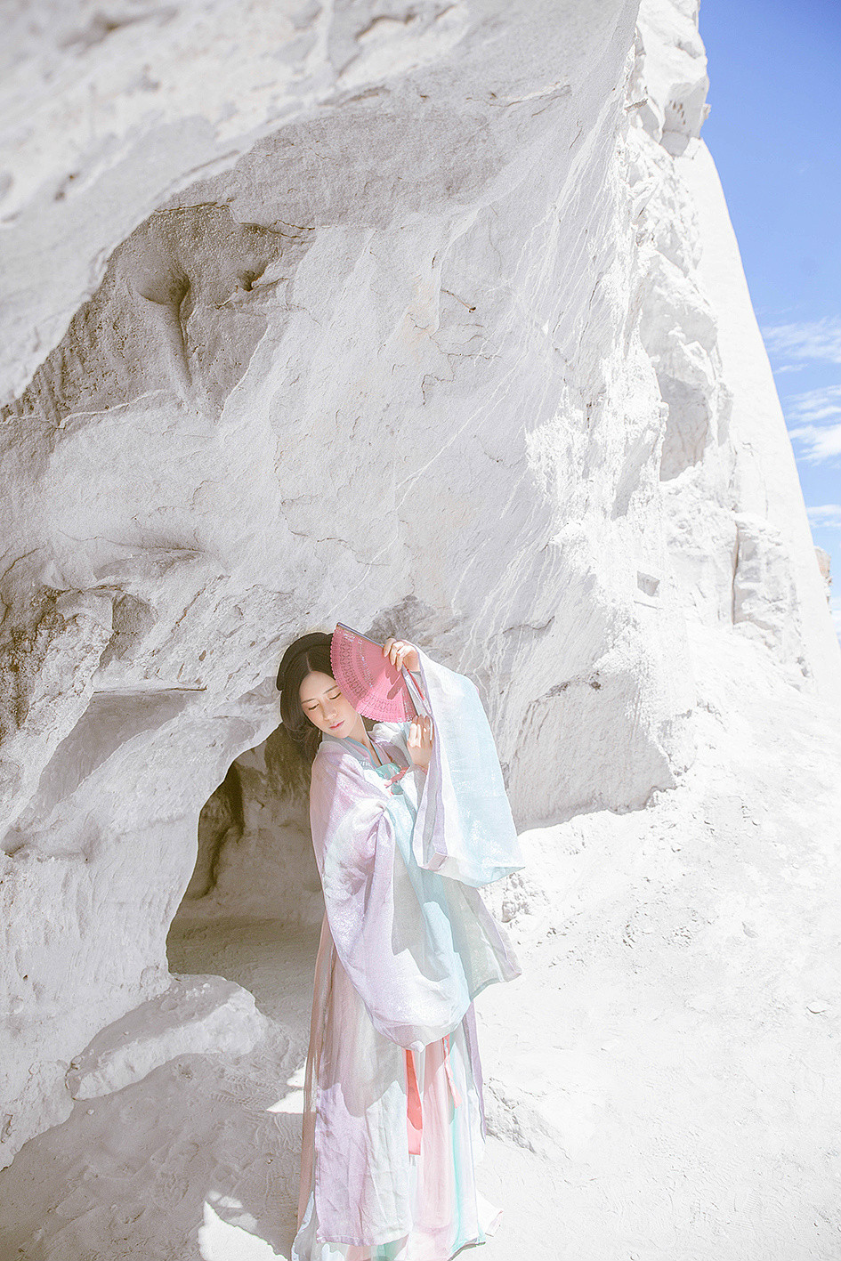 古風(fēng)雪山孤寂·古裝人像攝影