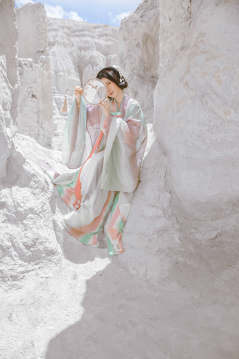 古風雪山孤寂·古裝人像攝影