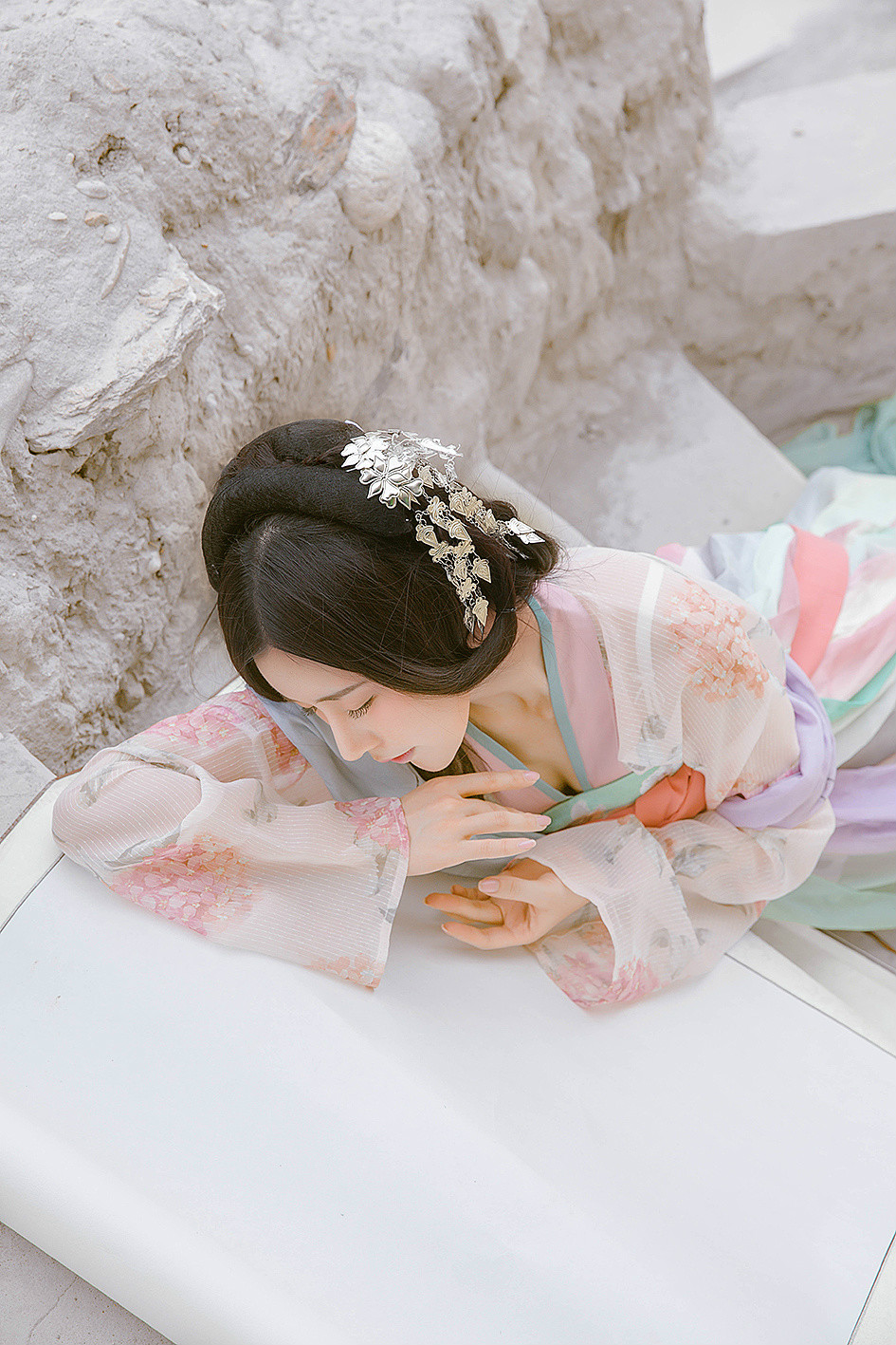 古風雪山孤寂·古裝人像攝影