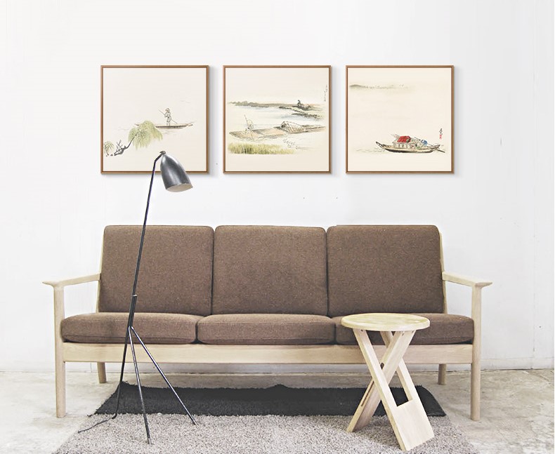 十款家佳樂文學裝飾畫，新中式中國水墨客廳掛畫