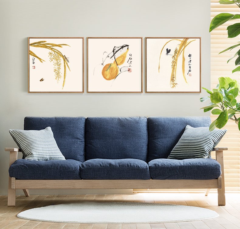 十款家佳樂文學裝飾畫，新中式中國水墨客廳掛畫