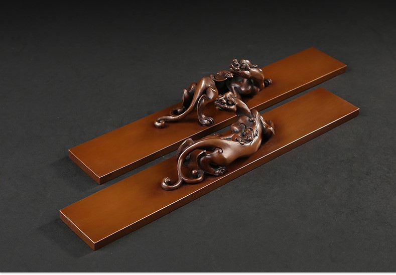 仿古螭龍鎮(zhèn)紙，書房擺件