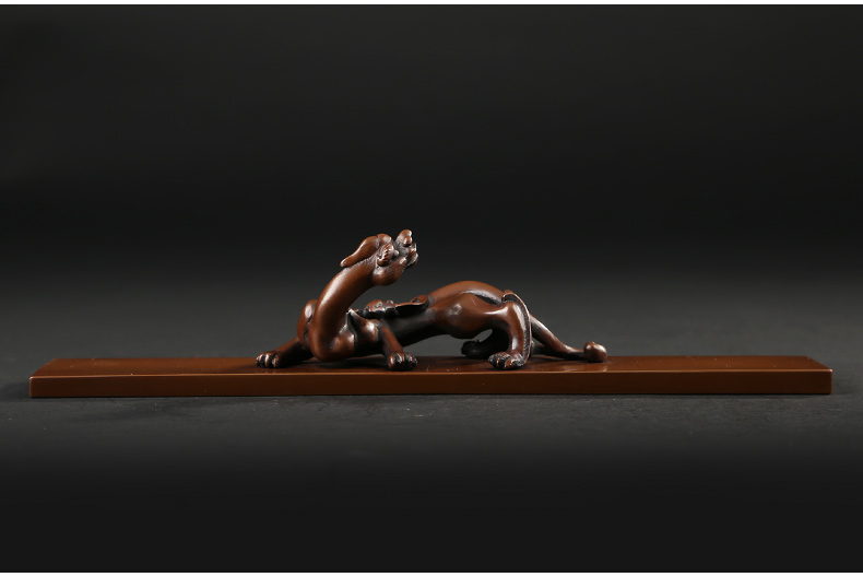 仿古螭龍鎮(zhèn)紙，書房擺件