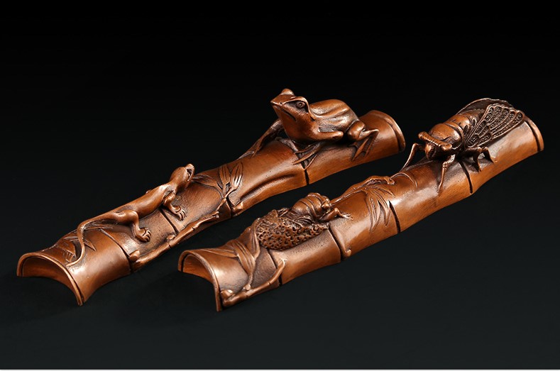 仿古知足常樂鎮(zhèn)紙，文房四寶鎮(zhèn)尺