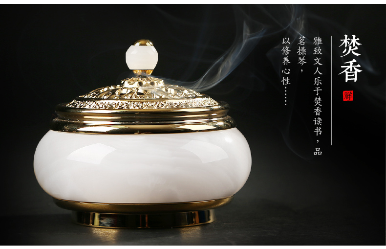 金玉滿堂香爐，創(chuàng)意銅玉熏香爐
