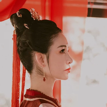 紅佛女子頭像，唯美古風(fēng)真人頭像