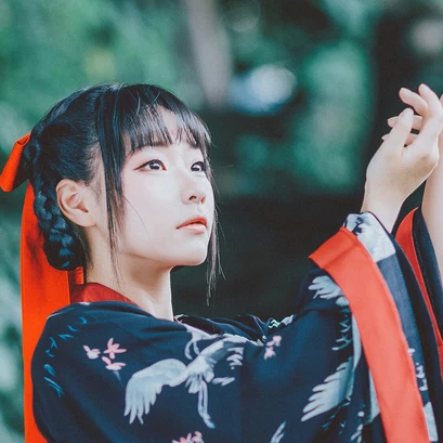 俏皮可愛漢服女子頭像，唯美古風(fēng)真人頭像