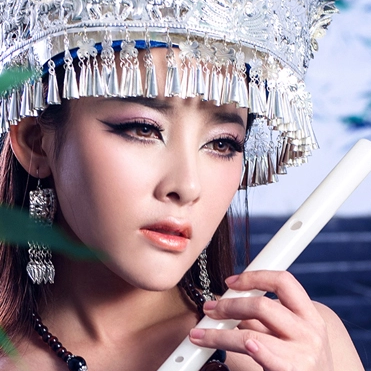 性感孔雀翎女生頭像，唯美古風(fēng)真人頭像