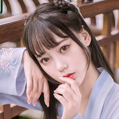粉嫩小清新女生頭像，唯美古風(fēng)真人頭像