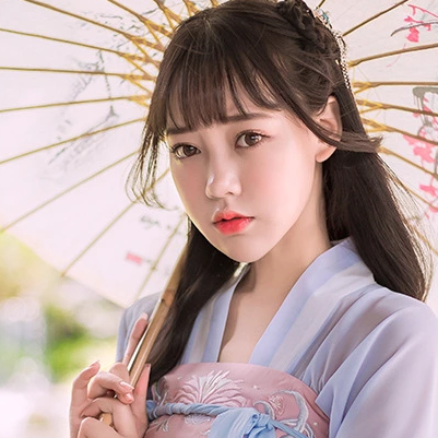 粉嫩小清新女生頭像，唯美古風(fēng)真人頭像