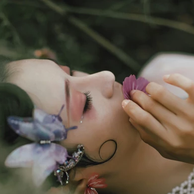 嫵媚嬌艷女子頭像，唯美古風(fēng)真人頭像