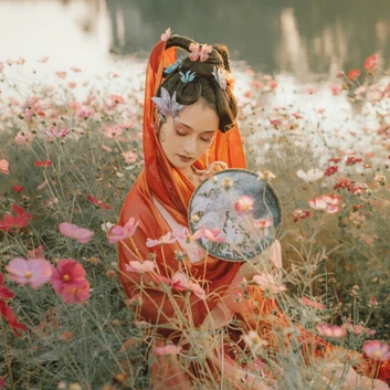 嫵媚嬌艷女子頭像，唯美古風(fēng)真人頭像