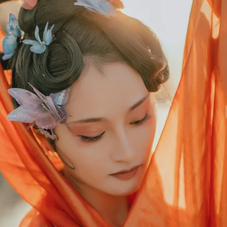 嫵媚嬌艷女子頭像，唯美古風(fēng)真人頭像