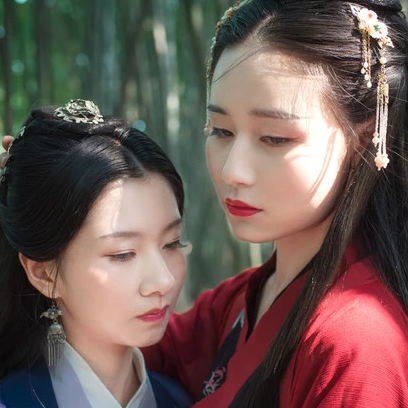 竹林閨蜜頭像，唯美古風真人頭像