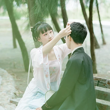 長相思情侶頭像，唯美古風真人頭像