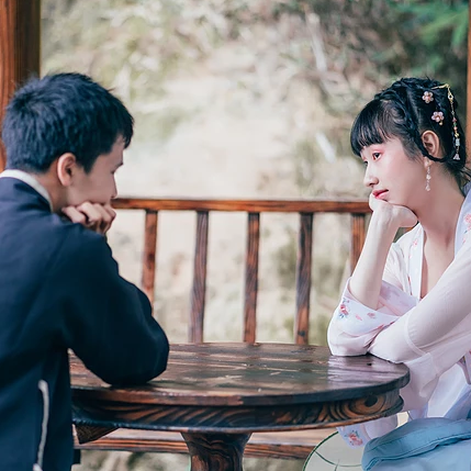 長相思情侶頭像，唯美古風真人頭像