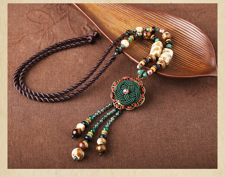 時尚家佳樂文學(xué)陶瓷流蘇毛衣鏈情愫項(xiàng)鏈