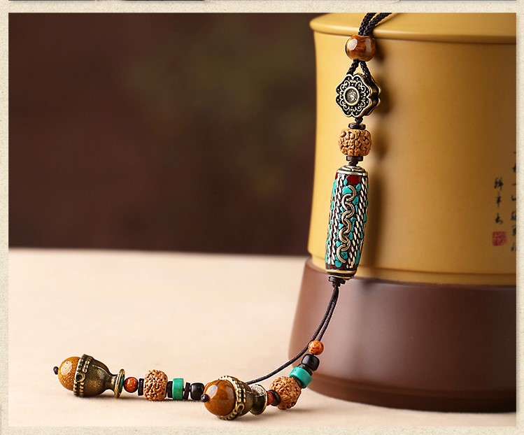 復古文藝尼泊爾吊墜毛衣鏈項鏈