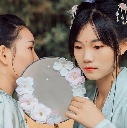 并蒂閨蜜頭像，唯美古風(fēng)真人頭像