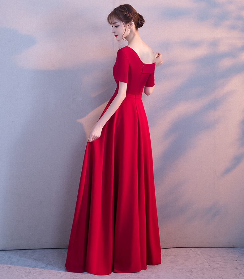 性感露肩中式禮服，甜美氣質(zhì)晚禮服