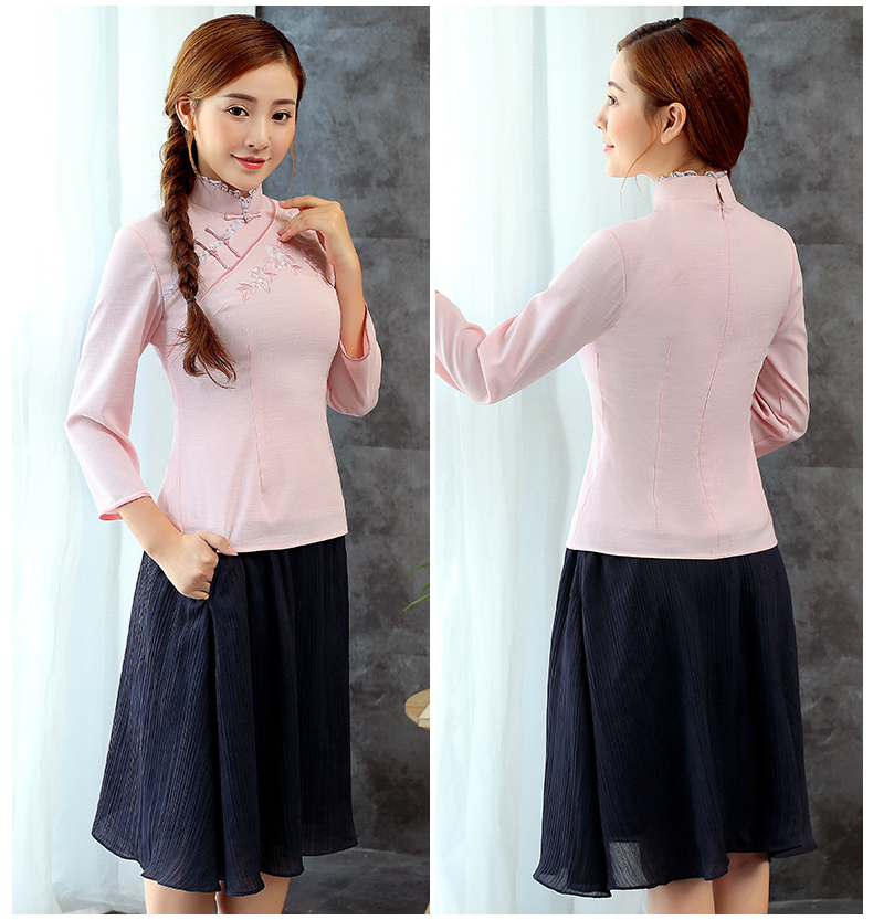 古典小繡花家佳樂文學(xué)女士唐裝